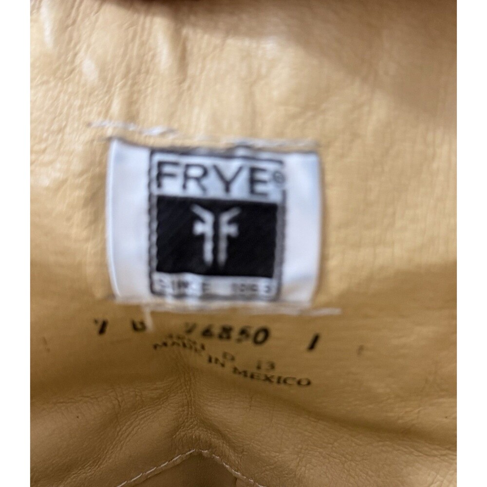 FRYE 76850 PHILLIP HARNESS Tall Back Zip Leather Motorcycle Riding Boots Sz 7 - Picture 8 of 8